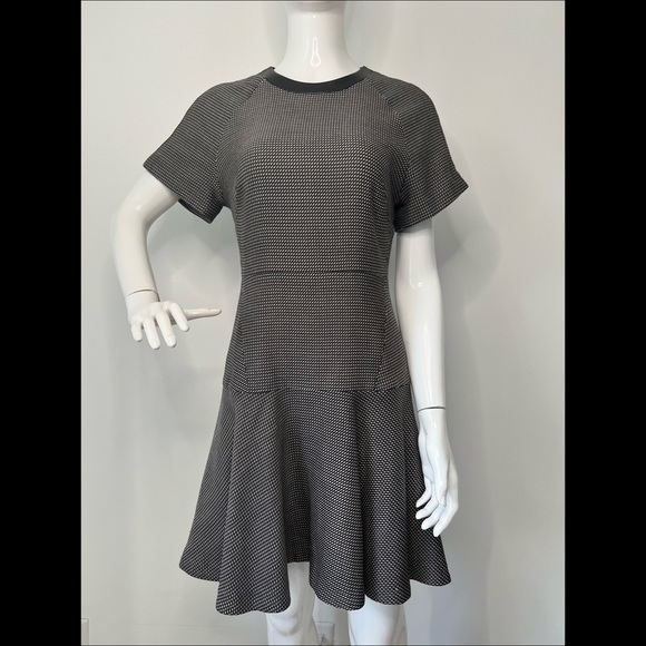 RAG & BONE Watson Flared Micro Houndstooth Dress - Picture 4 of 6